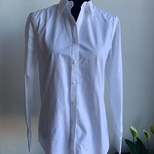 Lands’ End White Button Down Tall